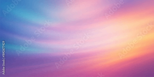 Abstract bright colorful gradient background with motion blur lines of light, texture, and wave pattern in blue, purple, and pink soft hues