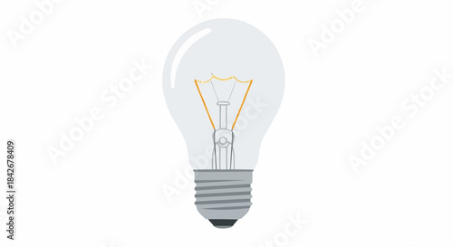 light bulb on white background