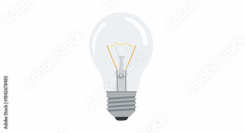 light bulb on white background