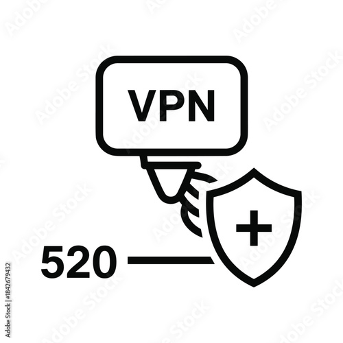 Secure vpn connection with shield protection