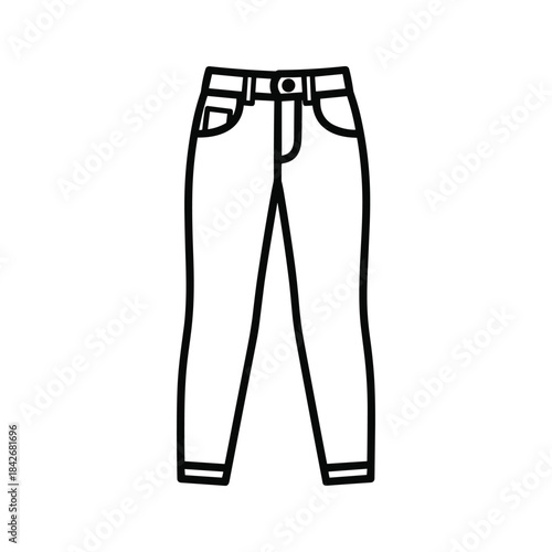 Simple illustration of a pair of trousers