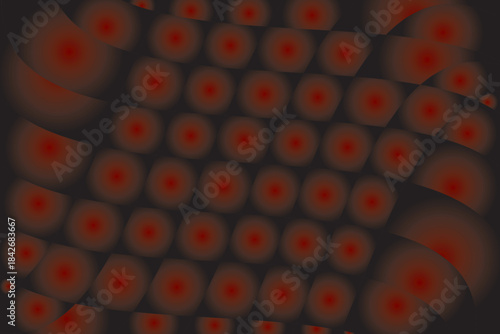 Warped Red Grid Illusion