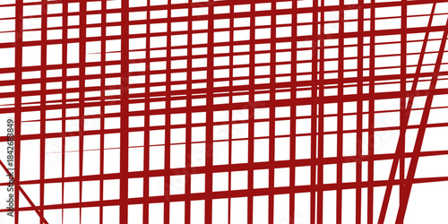 vertical parallel lines, stripes.Seamless red vertical stripes lines pattern. Faded red lines isolated on white background. Seamless and repeating pattern. Vector Illustration. 