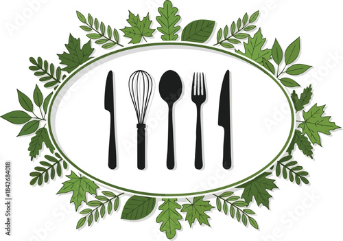 Culinary Delights A Celebration of Kitchen Essentials and Greenery