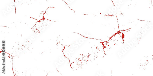 Red paint splash texture background with grunge and drops of liquid ink and blood