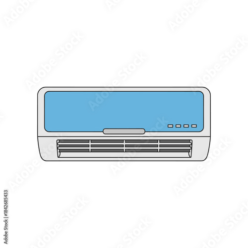 Modern Split Air Conditioner Unit for Home Cooling.