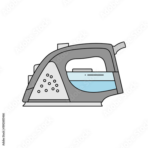 Modern Steam Iron for Effortless Garment Care.