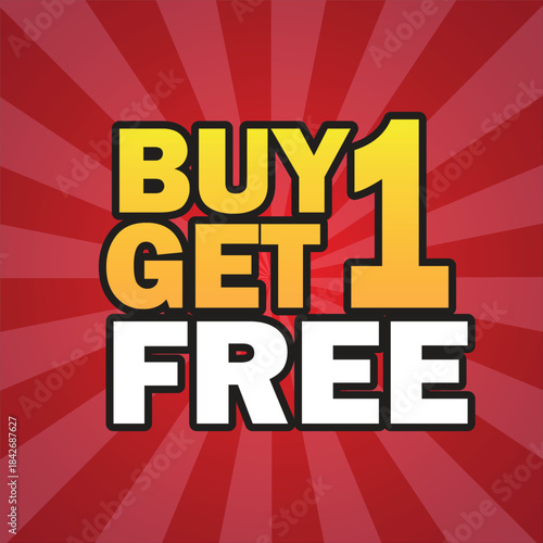 buy 1 get 1 free offer tag design