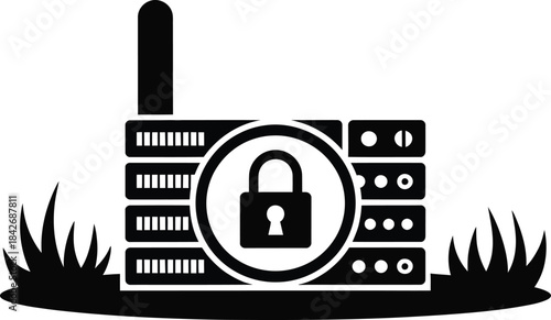 Abstract geometric design with vibrant color palette