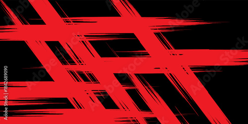 Grunge texture effect background. Distressed rough dark abstract textured. Black isolated on red. Graphic design element vintage style decoration concept for banners, flyer, card, or brochure cove