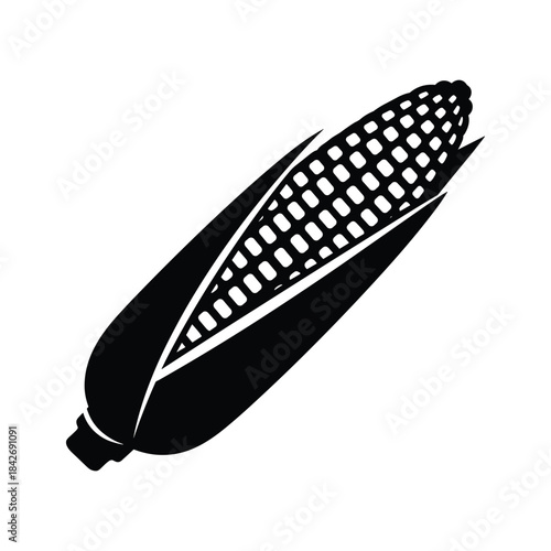 Corn on the cob silhouette