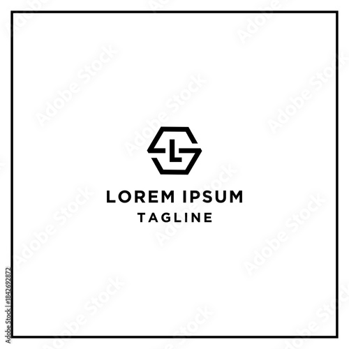 sl or ls hexagon logo