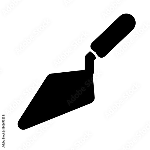 trowel icon in glyph style	
