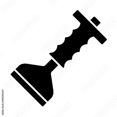 bolster chisel icon in glyph style