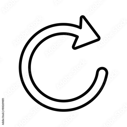 Simple black arrow icon indicating direction