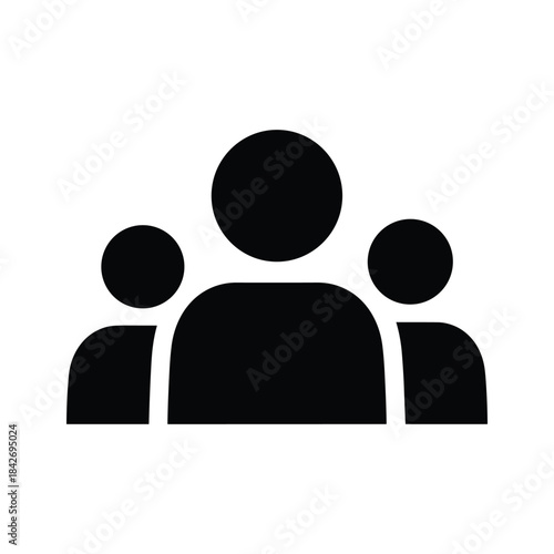 Group of people icon representing teamwork and collaboration