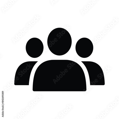 Group of people icon representing teamwork and collaboration