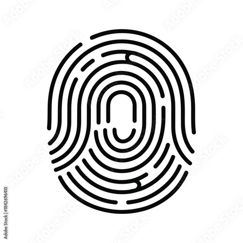 Fingerprint icon representing identity and security