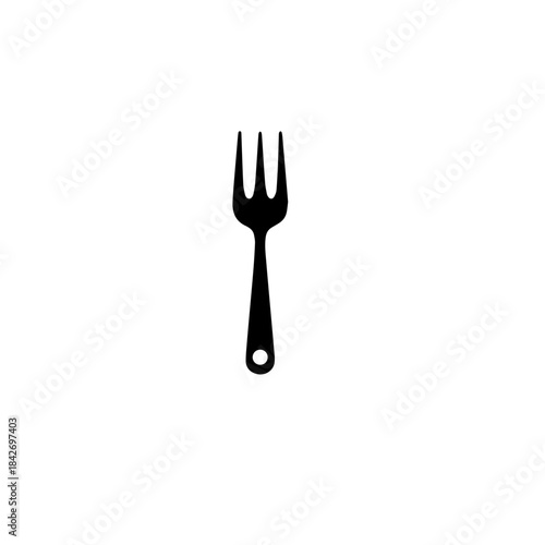 Classic Dinner Fork Utensil Icon Design