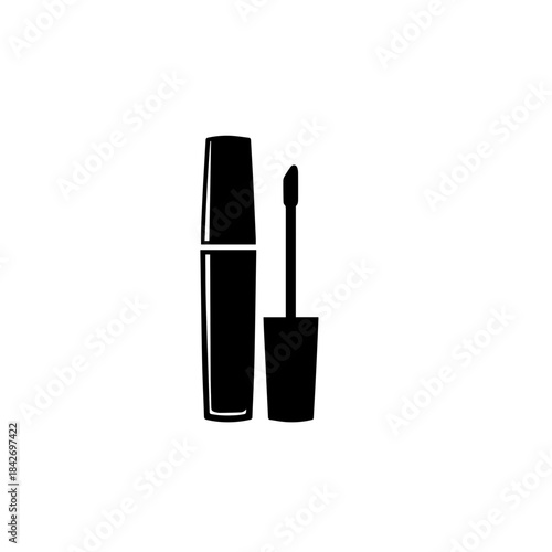 Mascara tube and applicator icon