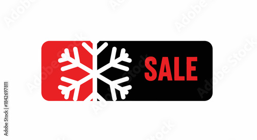 Winter Sale: A striking visual representation of a winter sale, with a bold snowflake symbol, promoting special offers and discounts during the winter season.