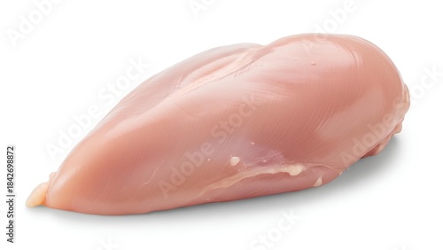 raw chicken breast on white background