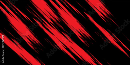 Abstract red grunge texture isolated on black background. Vektor