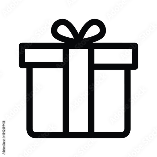 Beautiful gift box with ribbon and bow