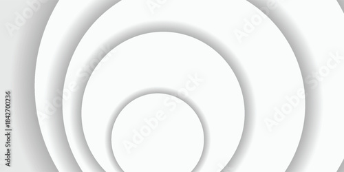Abstract white background with circles, vector illustration eps10