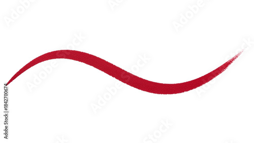 a vibrant, matte red color and appears to have a slightly textured finish, suggesting it could be a digital swatch or a paint/makeup stroke