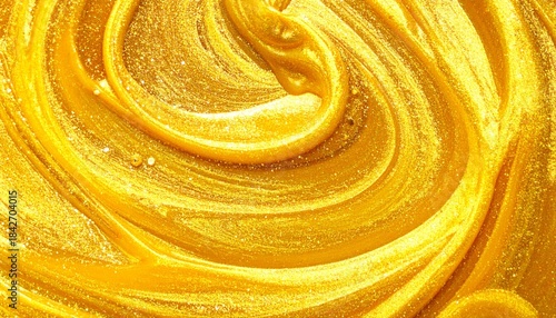 金色に輝くキラキラしたラメのグリッターテクスチャ背景素材