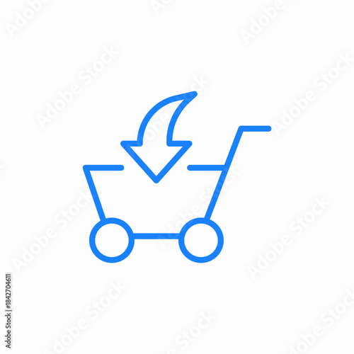 add to shopping cart icon sign vector