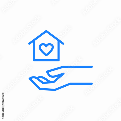 aminal charity icon sign vector