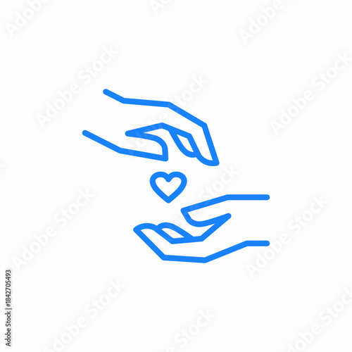 charity support icon sign vector