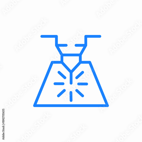 cnc cut icon sign vector