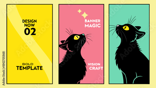 vector illustration of a cat