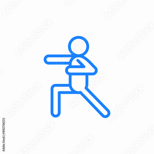 fighter sport icon sign vector