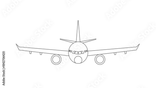 airplane isolated on white background