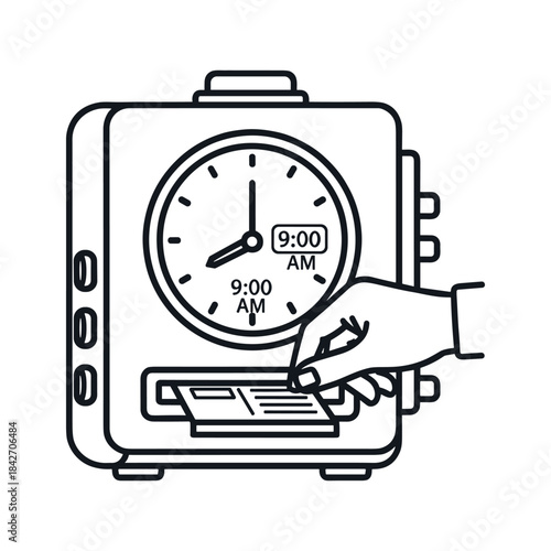 Hand adjusting time on a smartwatch with digital display