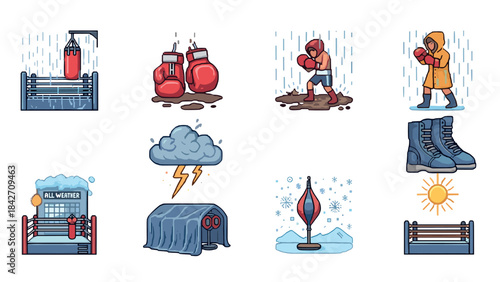 Boxing and weather: training outdoors in various conditions