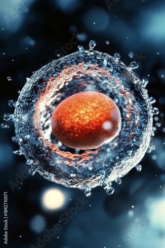 Examine the beauty of cellular reproduction through a microscopic lens.