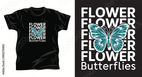 Flower graphic vector t shirt design print