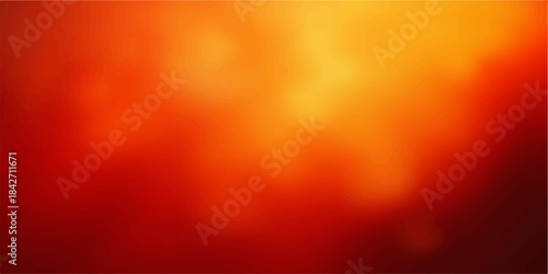 Abstract red background with glowing bokeh texture and bright orange light, perfect for energetic design wallpaper illustration