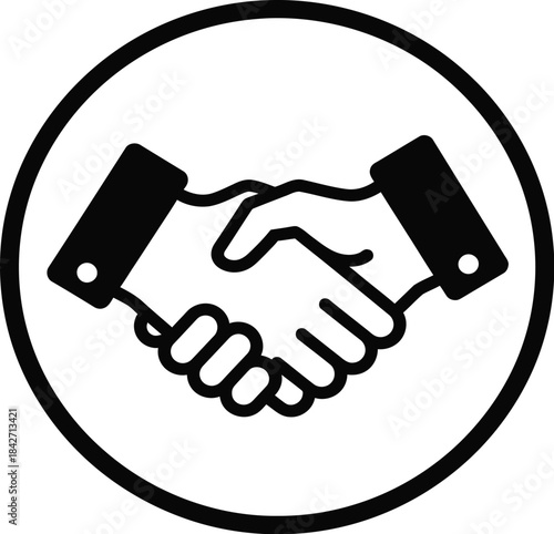 handshake vector illustration