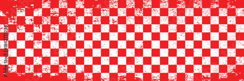 Red and white lattice vector illustration alternating into square shape medium size. eps 10 modern.