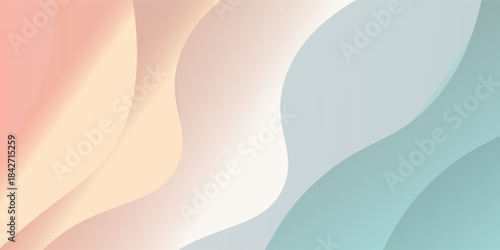 Pastel Color Cream Background. vector
