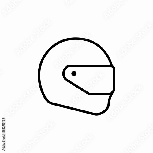 bike helmet icon sign vector