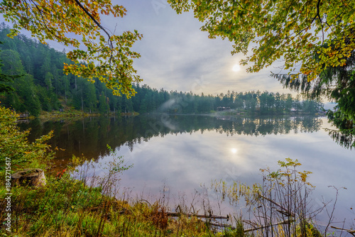Mummelsee lake, in the Black Forest