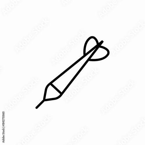 darts dart icon sign vector
