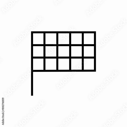 finish flag icon sign vector